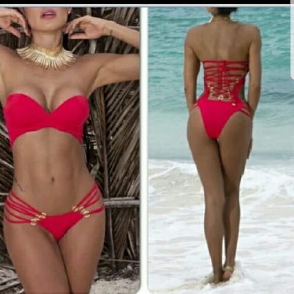 Swimsuit push up bikini monokini not red - Picture 4 of 4